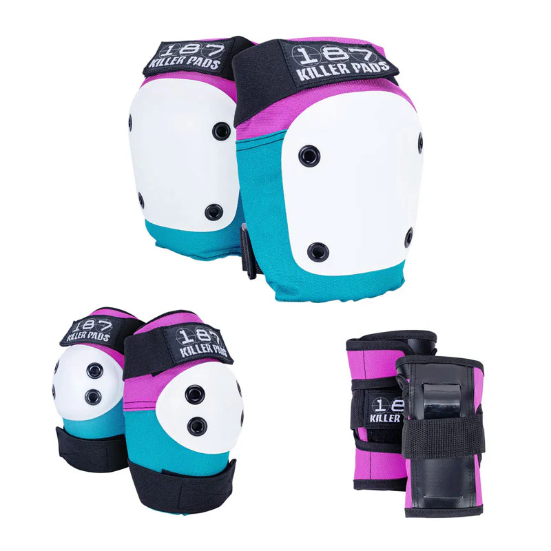187 Six Pack Junior Pad Set Pink Teal Youth