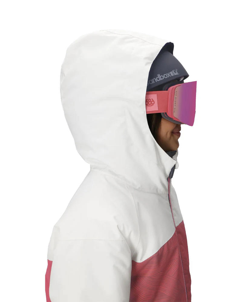 686 Kids' Athena Insulated Jacket Rosewood Colorblock 2026 - Image 4