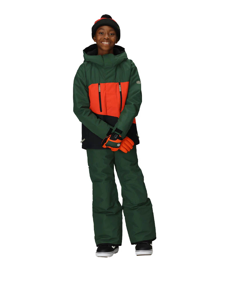 686 Kids' Frontier Insulated Bib Pant Moss Green 2026 - Image 3