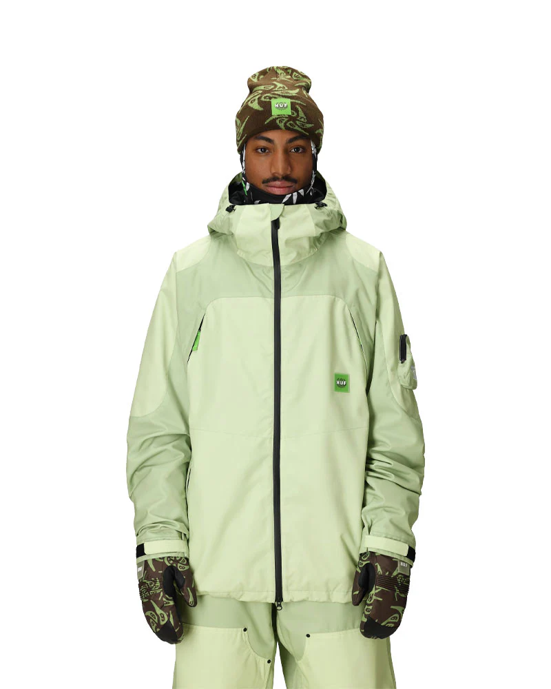 686 Men's 686 Huf Double H Shell Jacket Huf Green Colorblock 2026 - Image 2
