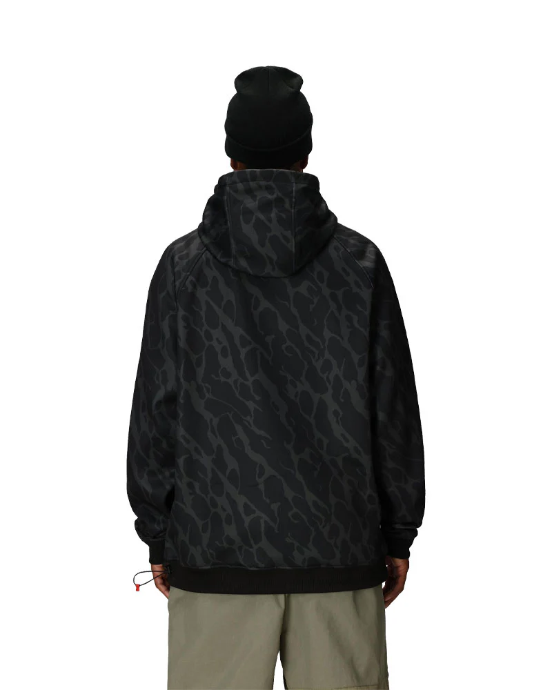 686 Men's Bonded Fleece Hoodie Black Fracture Print 2026 - Image 2