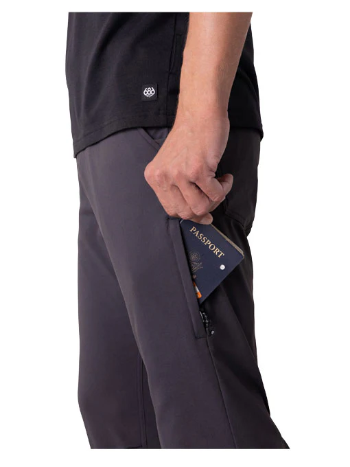 686 Men's Everywhere Relax Fit Pant - Charcoal - Image 3