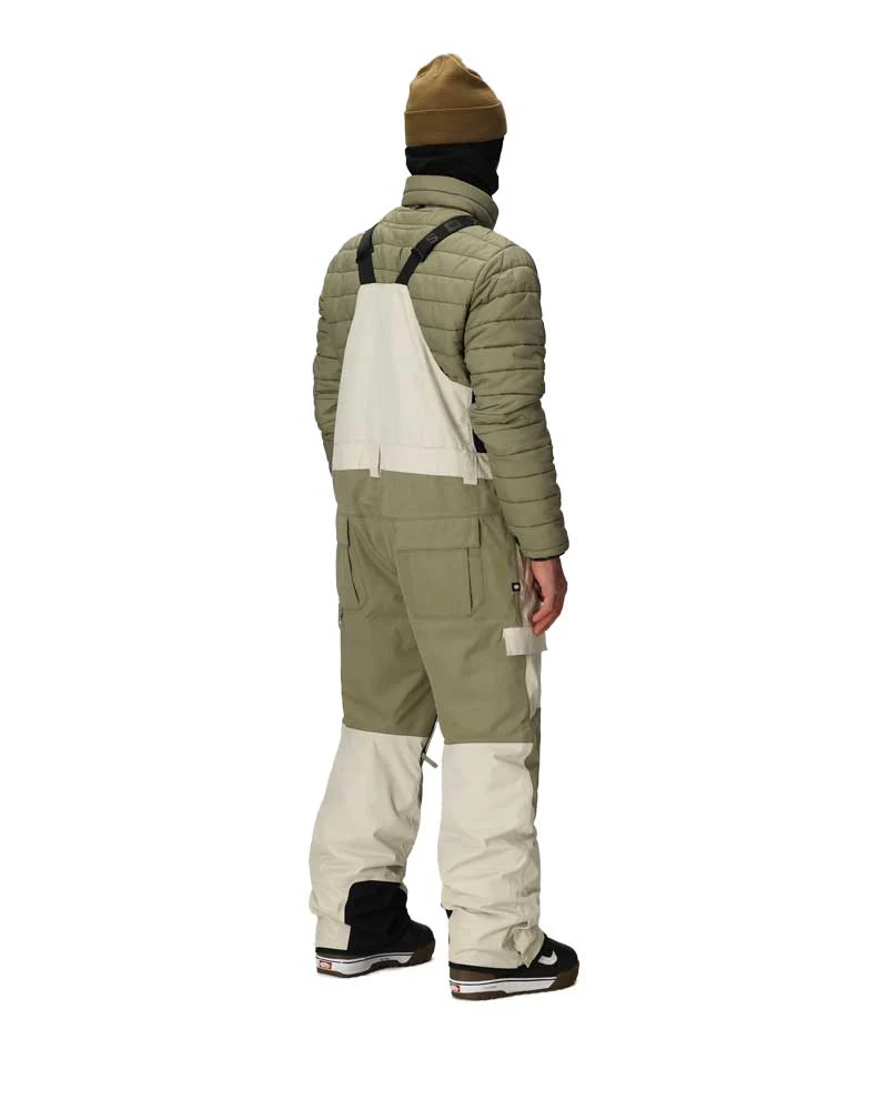 686 Men's Hot Lap Insulated Bib Limestone Colorblock 2026 - Image 2