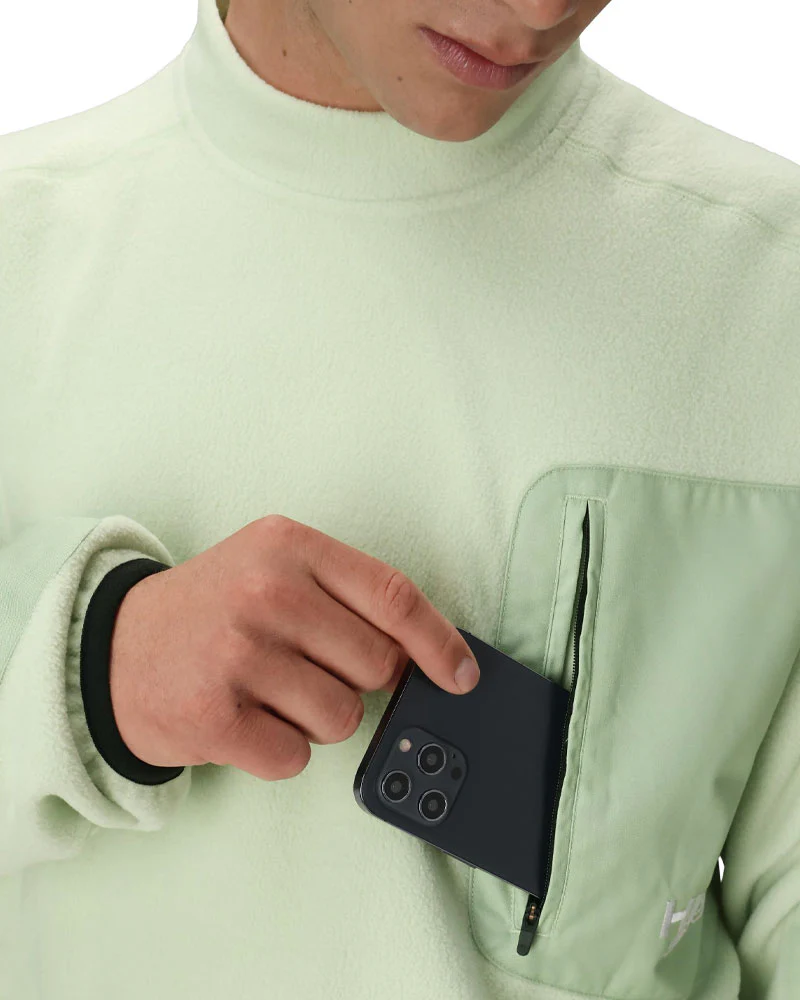 686 Men's Huf Fleece Crewneck Huf Green Colorblock 2026 - Image 4