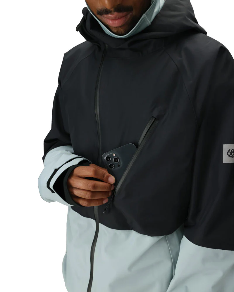 686 Men's Hydra Thermagraph® Jacket Dusty Marine Colorblock 2026 - Image 6