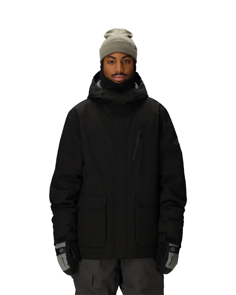 686 Men's Nightline Insulated Jacket Black Herringbone 2026