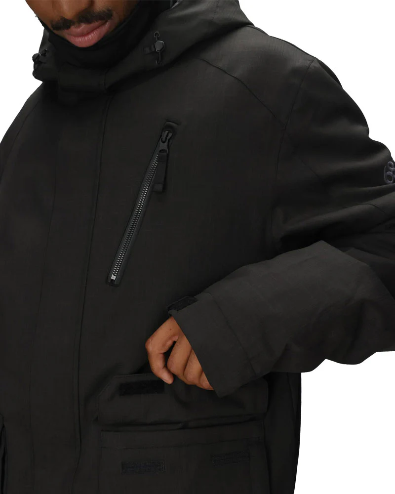 686 Men's Nightline Insulated Jacket Black Herringbone 2026 - Image 4