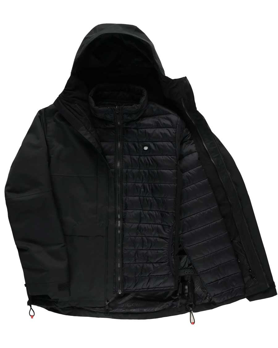 686 Men's Smarty 3-In-1 Form Jacket Black 2026 - Image 3
