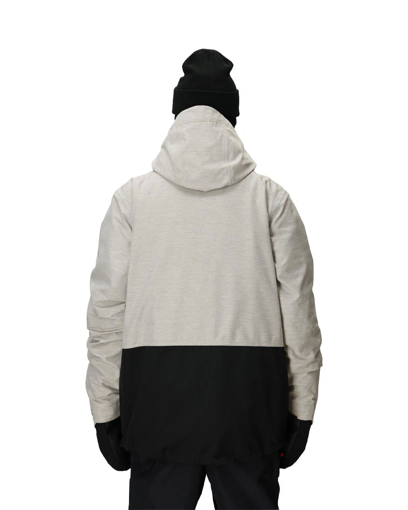 686 Men's Smarty 3-In-1 Form Jacket White Heather Colorblock 2026 - Image 2