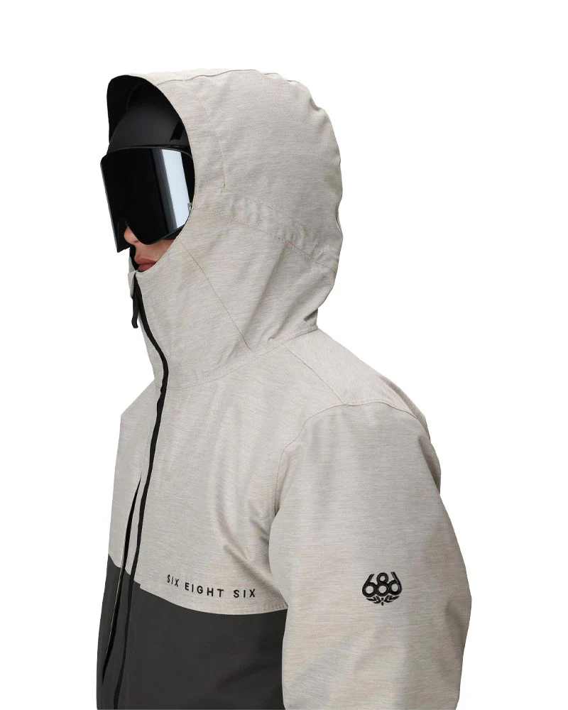 686 Men's Smarty 3-In-1 Form Jacket White Heather Colorblock 2026 - Image 5