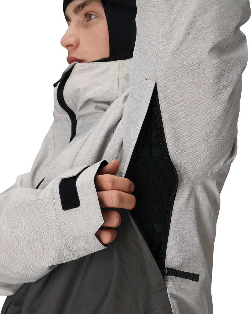 686 Men's Smarty 3-In-1 Form Jacket White Heather Colorblock 2026 - Image 7
