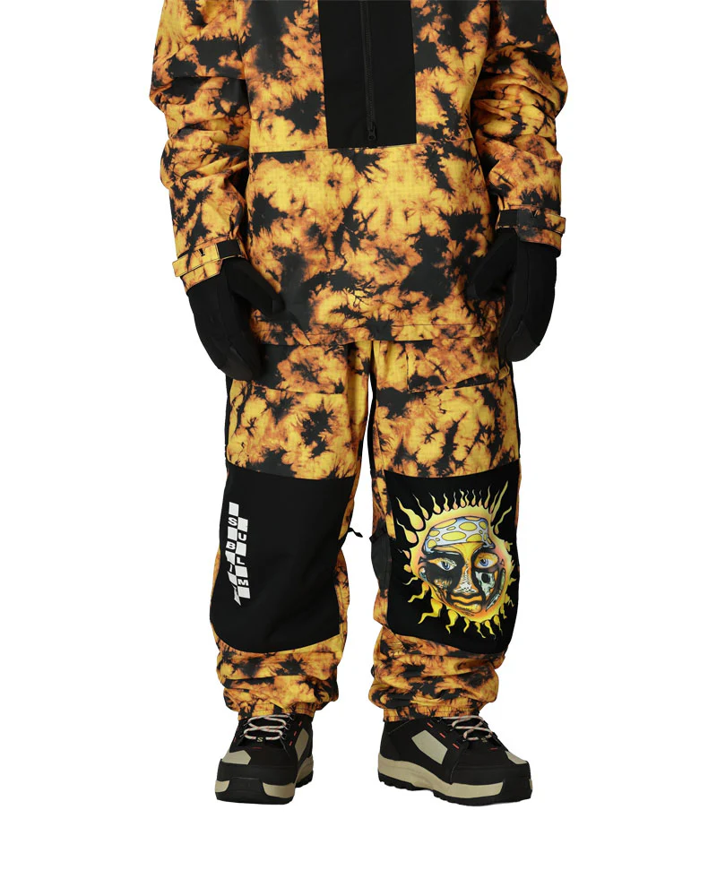686 Men's Sublime Shell Pants Sublime Orange Tie Dye 2026 - Image 3