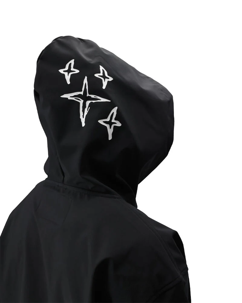 686 Men's Waterproof Team Hoodie Black Print 2026 - Image 3