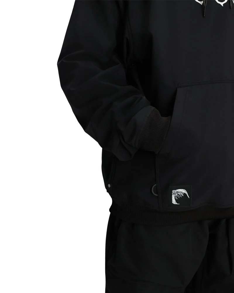 686 Men's Waterproof Team Hoodie Black Print 2026 - Image 7