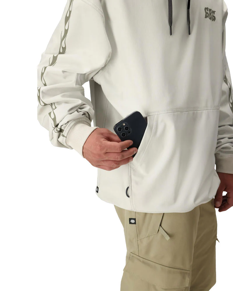 686 Men's Waterproof Team Hoodie Limestone 2026 - Image 4