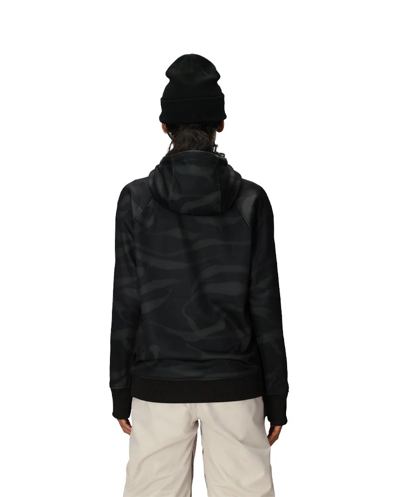 686 Women's Bonded Fleece Pullover Hoodie Black Vapors 2026 - Image 2