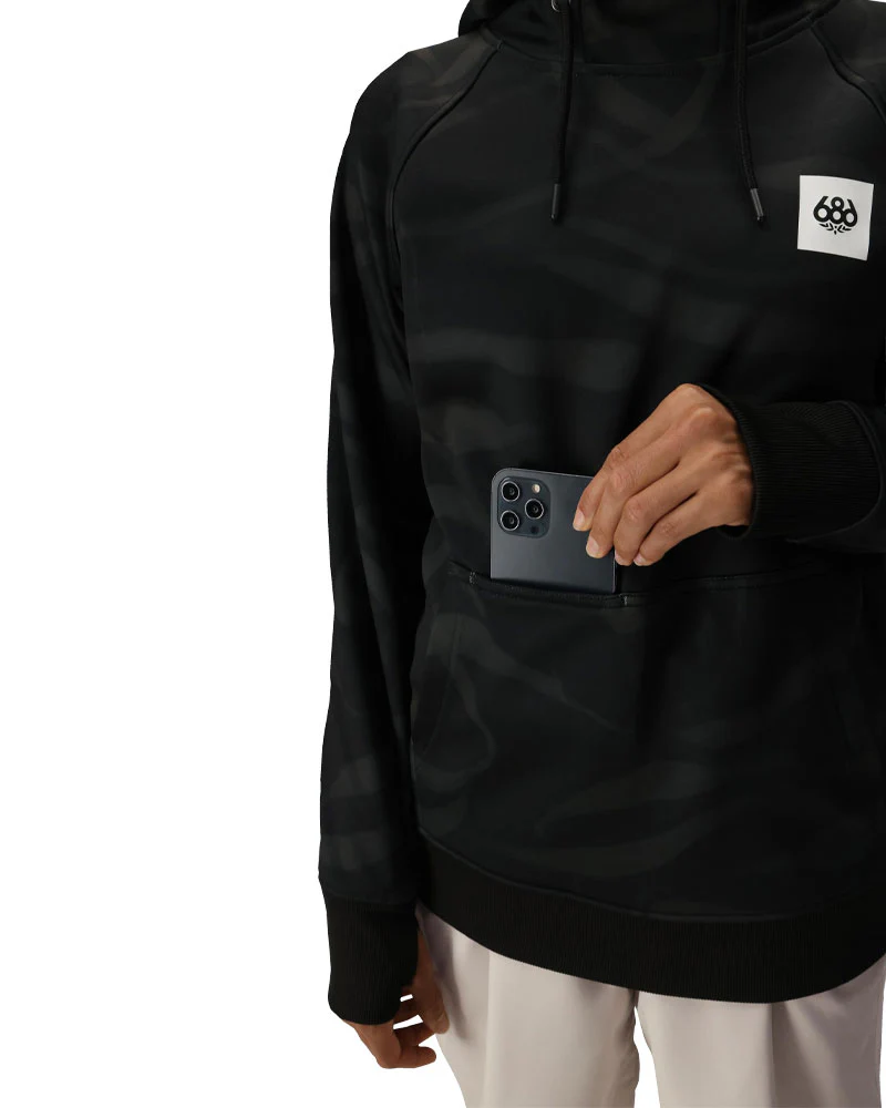 686 Women's Bonded Fleece Pullover Hoodie Black Vapors 2026 - Image 3