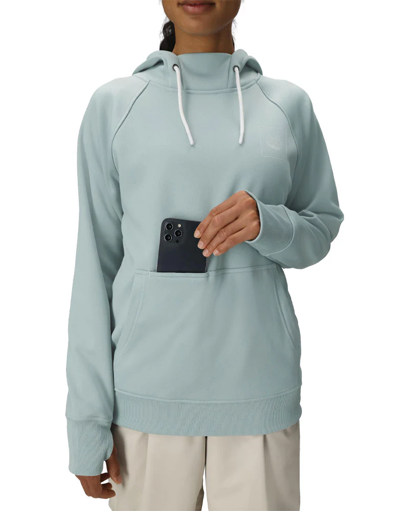 686 Women's Bonded Fleece Pullover Hoodie Dusty Marine 2026 - Image 3