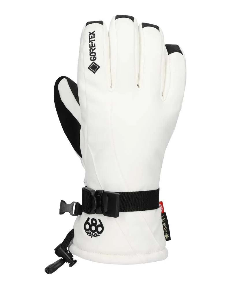 686 Women's Gore-Tex Linear Mitt White 2026