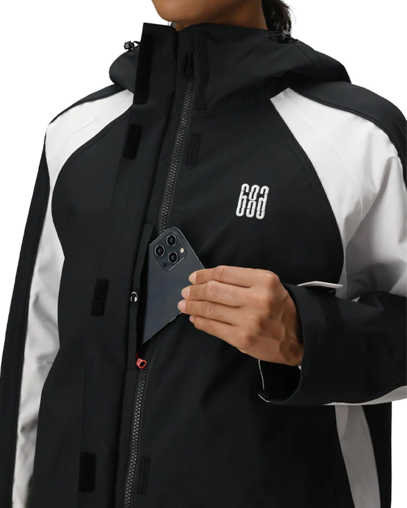 686 Women's Hologram Shell Jacket Black Colorblock 2026 - Image 5