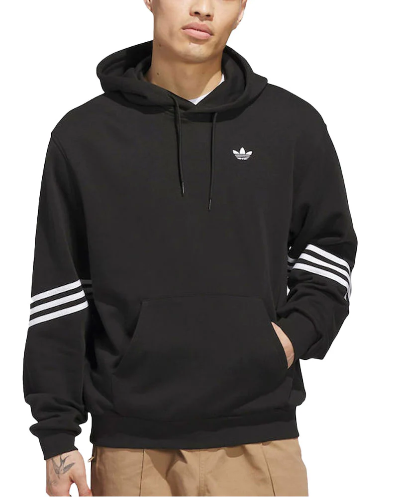 Adidas Classic Hoodie Black/White - Image 3