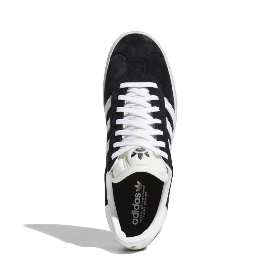 Adidas Gazelle Adv Shoe Black/White/Gold - Image 5
