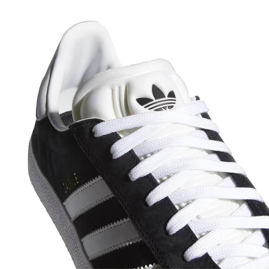 Adidas Gazelle Adv Shoe Black/White/Gold - Image 6