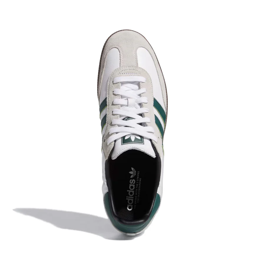 Adidas Samba Adv - Cloud White/Collegiate Green/Cloud White - Image 4