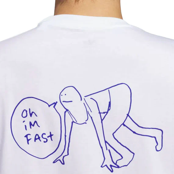 Adidas Shmoo I'm Fast T-Shirt - White - Image 4