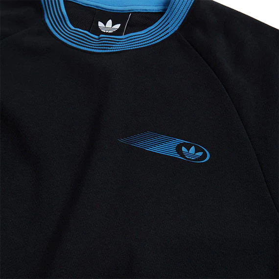 Adidas Skate Form T-Shirt Black/Lucid Ray Blue - Image 2