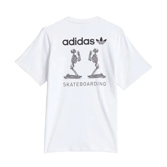 Adidas Skateboarding Skeletons T-Shirt White - Image 2