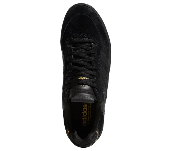 Adidas Tyshawn Low - Core Black/Core Black/Gold Metallic - Image 2
