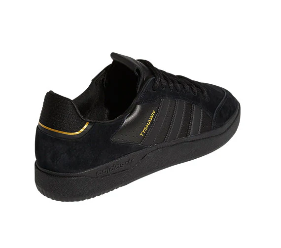 Adidas Tyshawn Low - Core Black/Core Black/Gold Metallic - Image 3