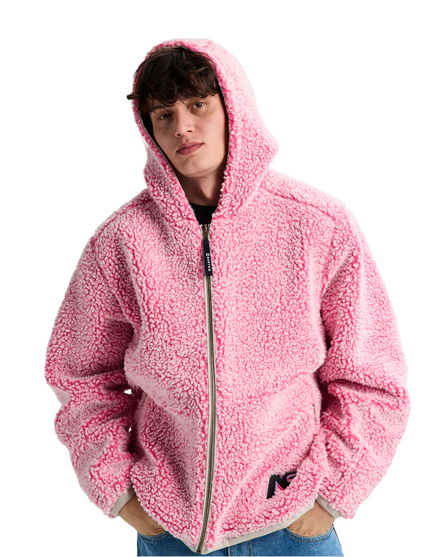 AG Rev Sherpa Jacket Stone Grey/Plush Pink 2026 - Image 3