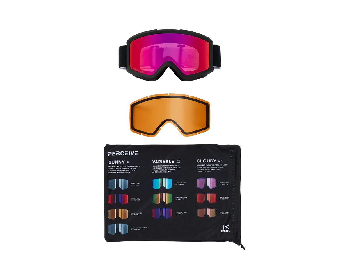 Anon Helix 2.0 Goggle Black/Perceive Sunny Red + Bonus Lens 2026 - Image 4
