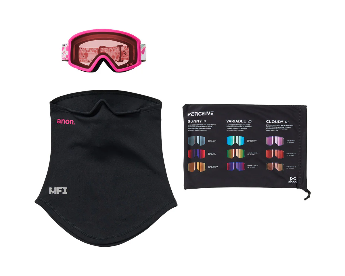Anon Kids' Tracker 2.0 Goggle Unicorns/Pink Amber + MFI Face Mask 2026 - Image 6