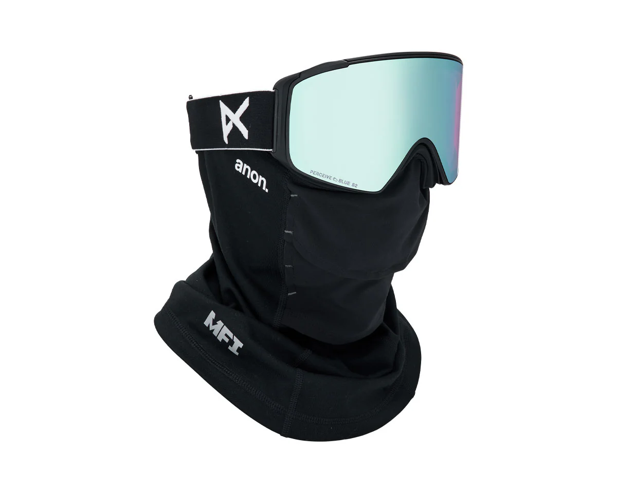 Anon M4S Low Bridge Goggle Black/Perceive Variable Blue + Bonus Lens + MFI Face Mask 2026 - Image 6