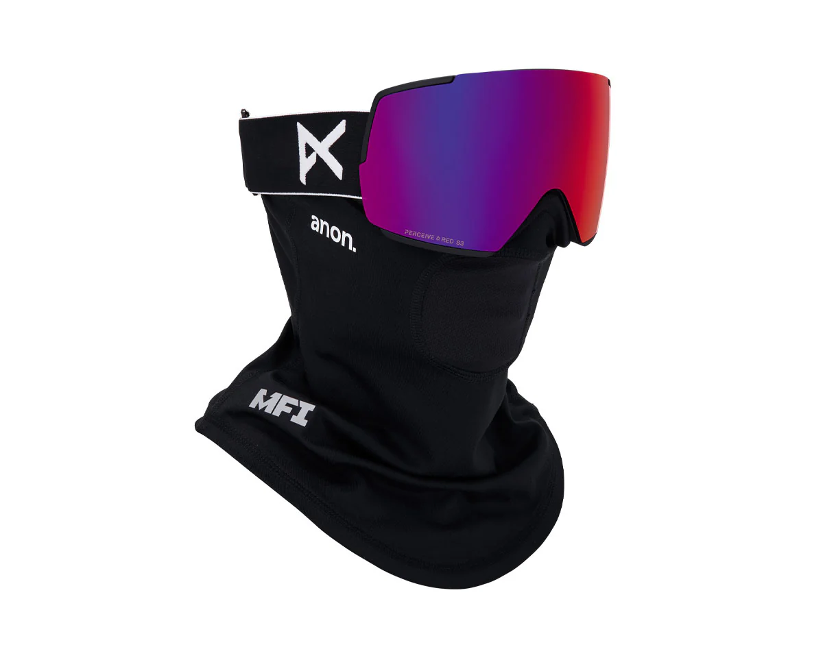 Anon M5 Goggle Black/Perceive Sunny Red + Bonus Lens + MFI Face Mask 2026 - Image 5