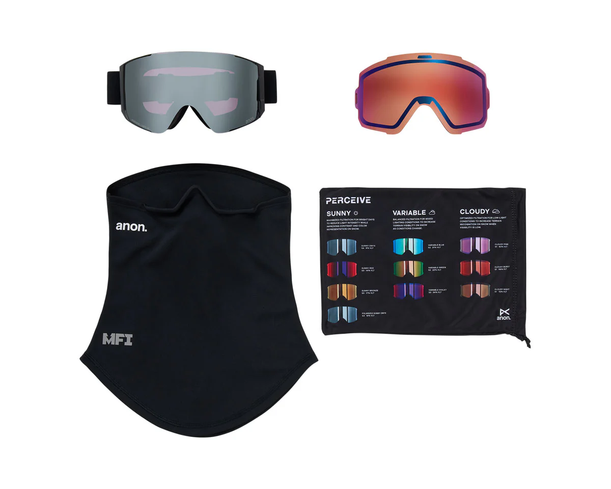Anon Sync Goggle Smoke/Perceive Sunny Onyx + Bonus Lens + MFI Face Mask 2026 - Image 6