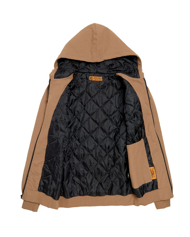 Anti-Hero Basic Eagle Ripstop Hoodie Jacket Brown - Image 3