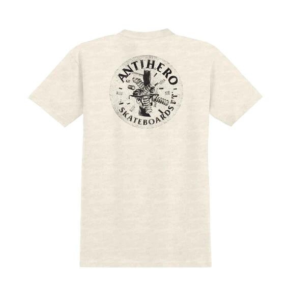 Anti-Hero Engineering T-Shirt Heather Cream/Black - Image 2