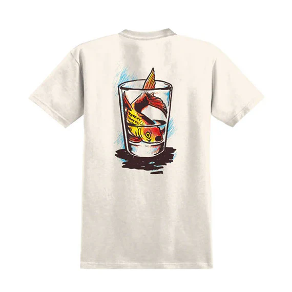 Anti-Hero Fish Bowl T-Shirt - Cream/Multi Color Prints