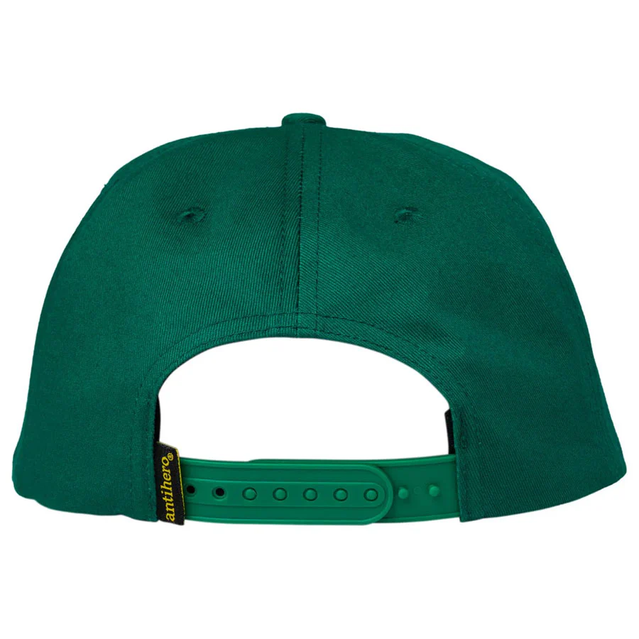 Anti-Hero Pigeon Round Snapback Cap - Dark Green - Image 2