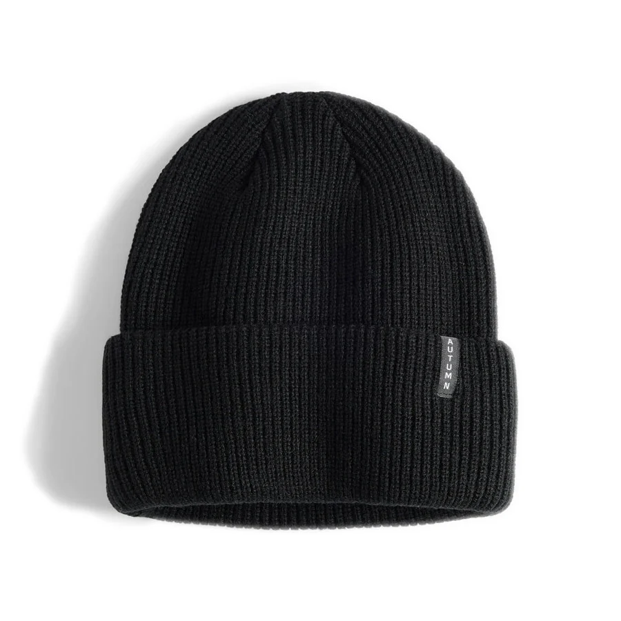 Autumn Simple Solid Beanie Black 2026