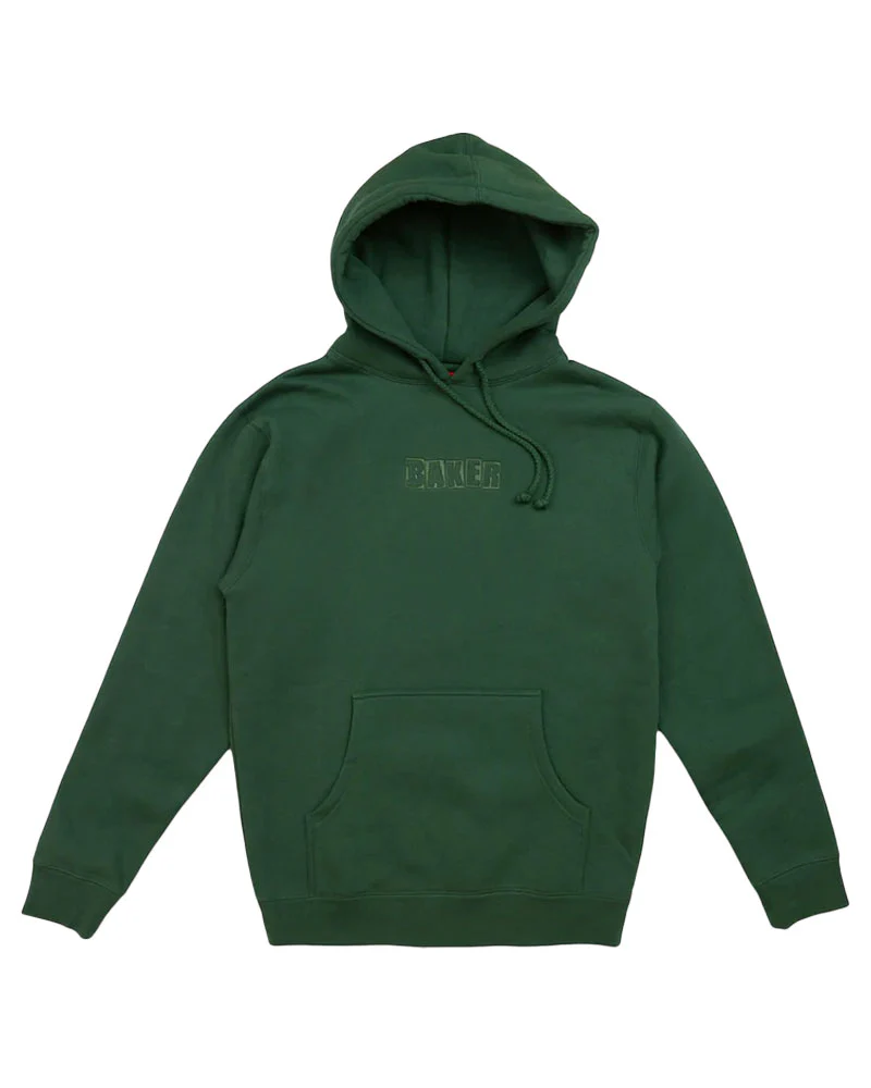 Baker Brand Logo Hooded Sweatshirt - Dark/Green