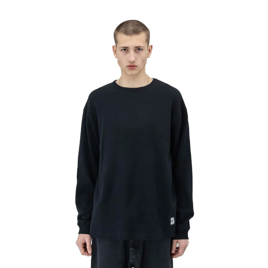 Beyond Medals Baekkel Waffle Longsleeve Black - Image 2
