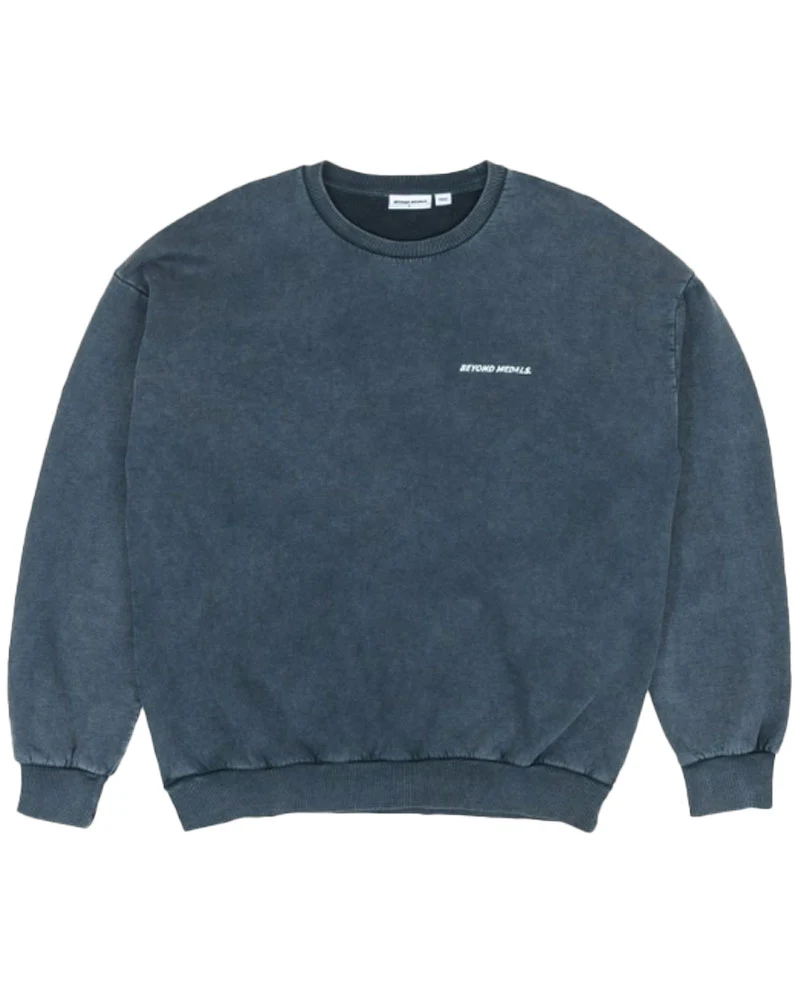 Beyond Medals Distressed Logo Crewneck Black - Image 2