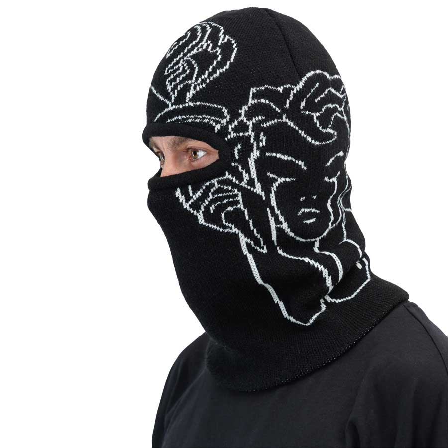 Beyond Medals Men's Jaquard Knit Balaclava Black 2026 - Image 2