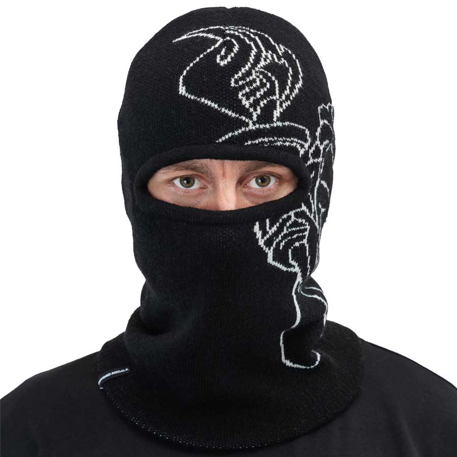 Beyond Medals Men's Jaquard Knit Balaclava Black 2026 - Image 3