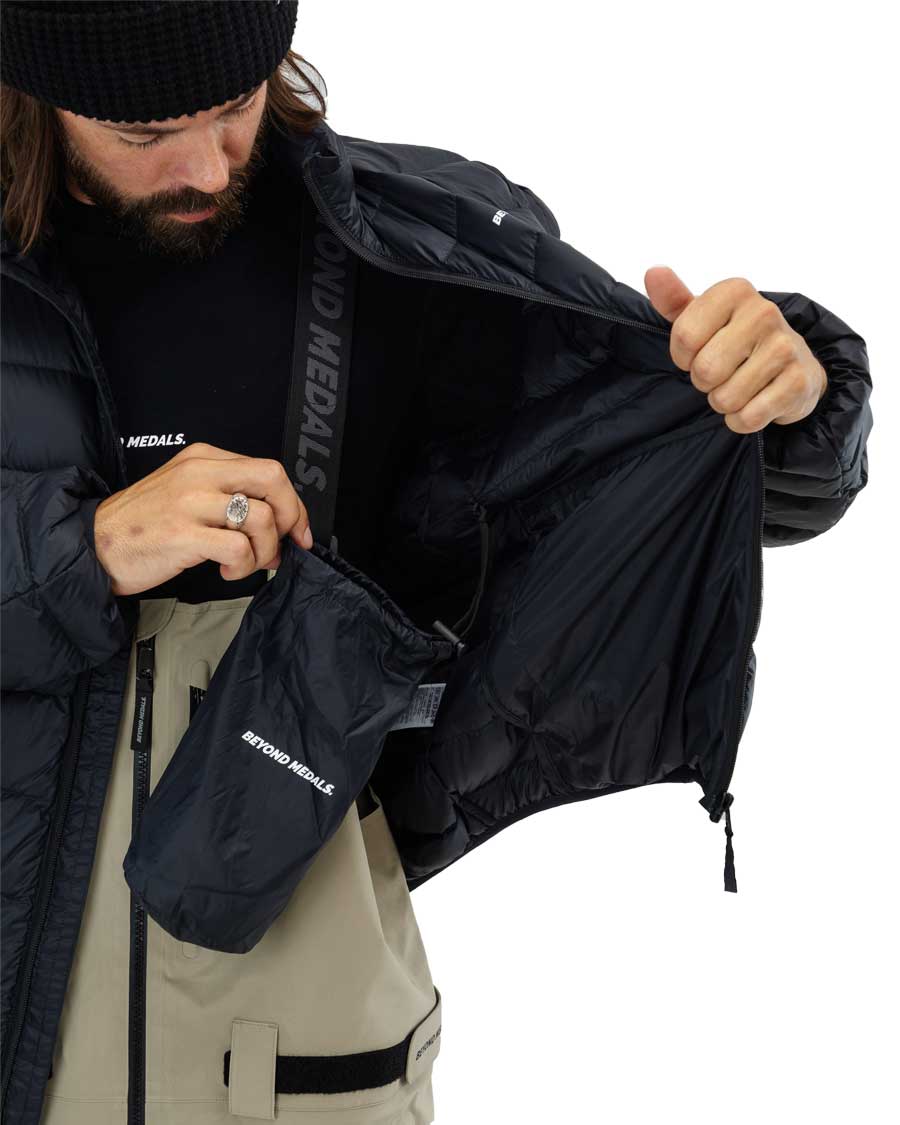 Beyond Medals Men's Packable Down Jacket Black 2026 - Image 4